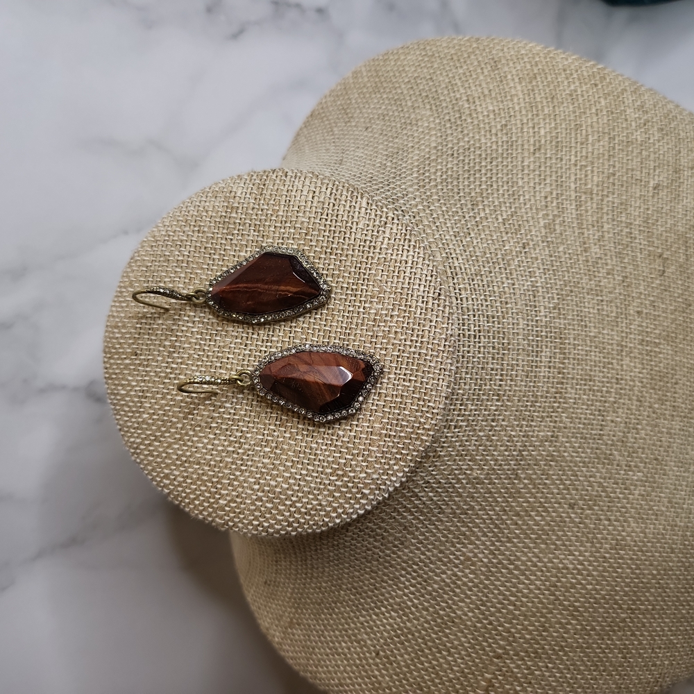 Chloe + Isabel Rebel Red Tiger Drop Earrings